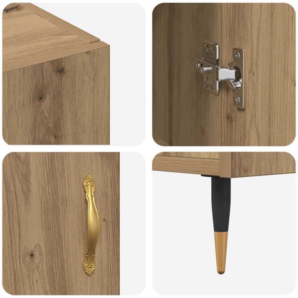 Sideboard Artisan Ek 90 x 34 x 80 cm Konstruerat trä