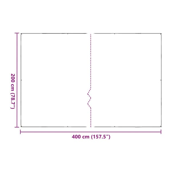 Växtskydd med öljetter 2x4 m polyeten