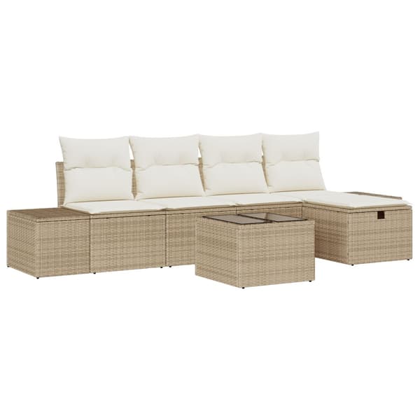 Soffset med kudde 6 pcs konstrotting
