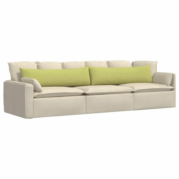 Sofakuddar 2 pcs Ljusgrön 145 x 40 cm tyg