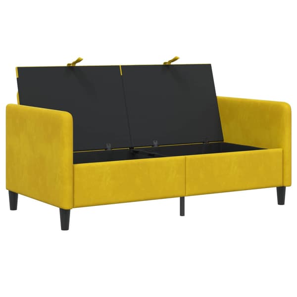 Soffa med förvaring Gul 152 x 78 x 87 cm Polyester