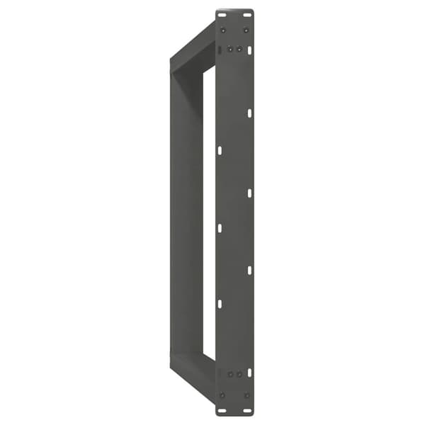 Matbordsben U-formade 2 st antracit 100x(72-73) cm stål