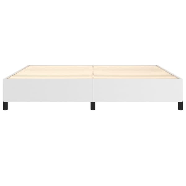 Sängram vit 200x200 cm konstläder