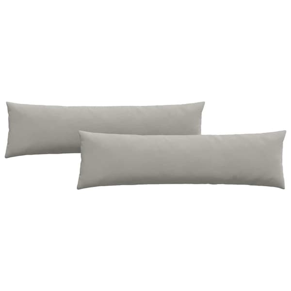 Sofakuddar 2 pcs Ljusgrå 145 x 40 cm tyg