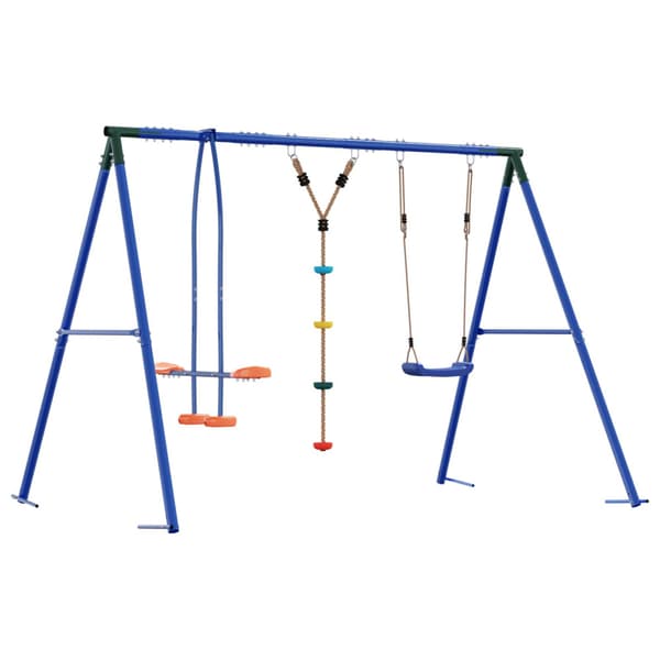 Utegunga set Flerfärgsdesign Stål och PE