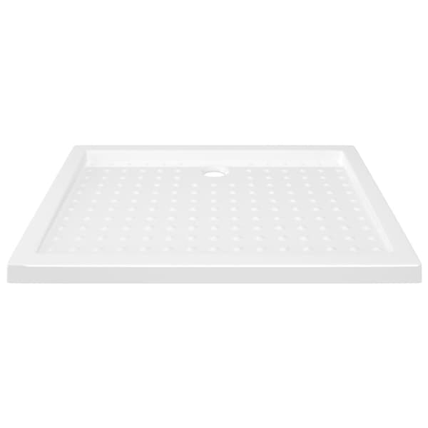 Duschkar med prickar vit 90x70x4 cm ABS