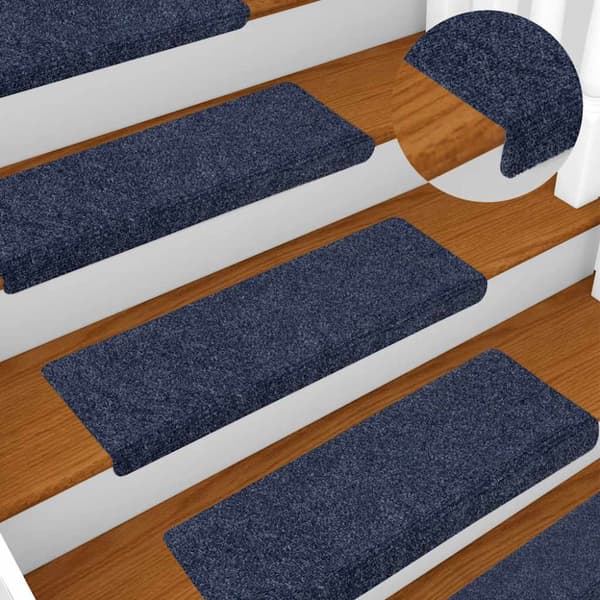 Trappmattor självhäftande 20 st 65x21x4 cm antracit rektangulär kant