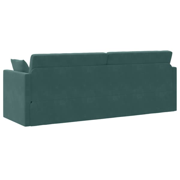 Golvbäddsoffa Mörkgrön 213 x 70 x 77 cm Sammet