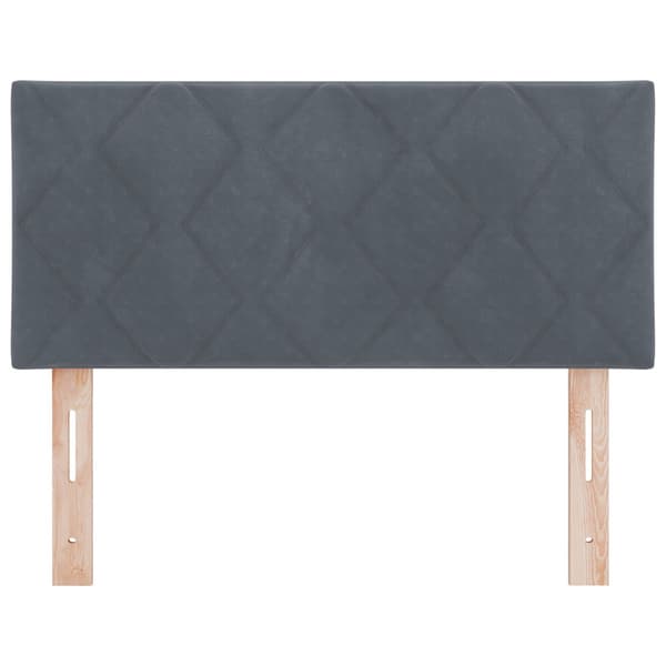Huvudgavel Mörkgrå 90 cm Sammet