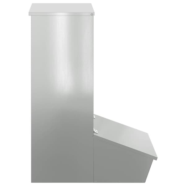 Gris Matare Silver 55 x 38 x 76 cm Galvaniserat Stål