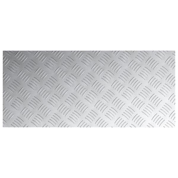Trappsteg Rektangulär 4 pcs Silver 90 x 40 cm Aluminium
