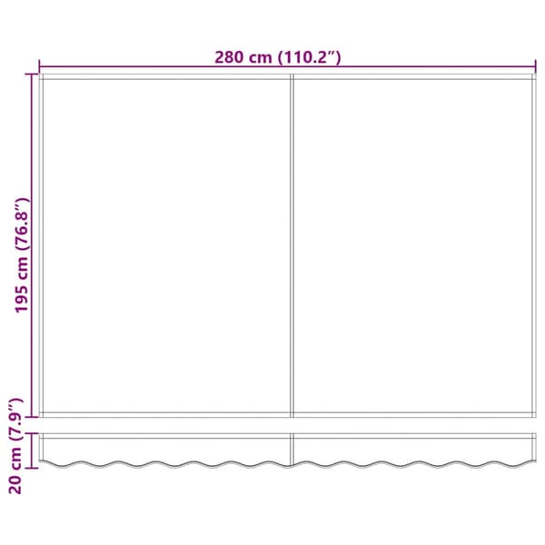 Utfällbar markis Grön 300 x 200 cm tyg