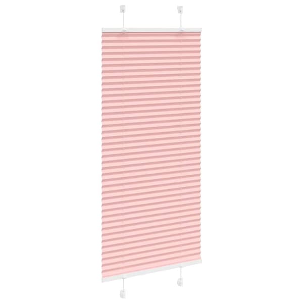 Plisserad persienn rosa 60x100cm tyg bredd 59,4cm polyester