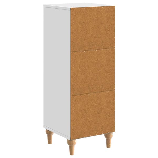Sideboard Vit högglans 33 x 34,5 x 90 cm Konstruerat trä