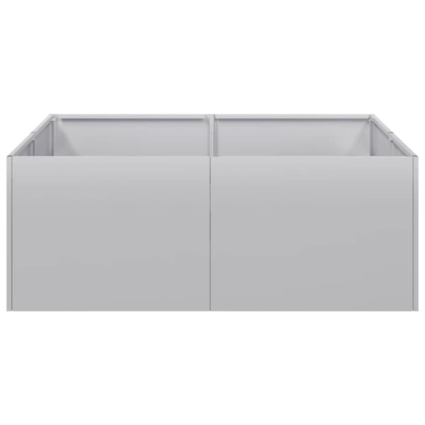 Planteringskärl 80x80x30 cm galvaniserat stål
