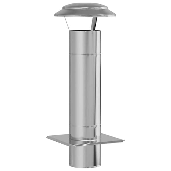 Skorstensextension Silver 25 x 25 x 65 cm Rostfritt stål