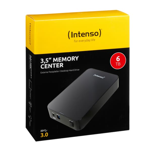 Intenso Memory Center externa hårddiskar 6 TB Svart