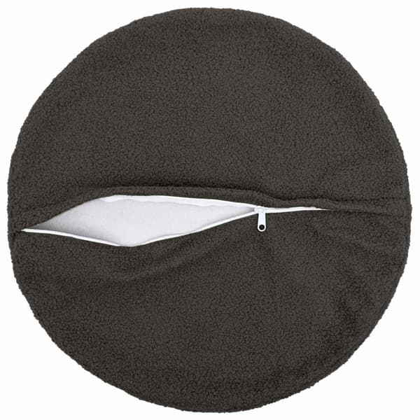 Kuddöverdrag 2 st HEERLEN Mörkgrå Ø 40 cm Bouclé