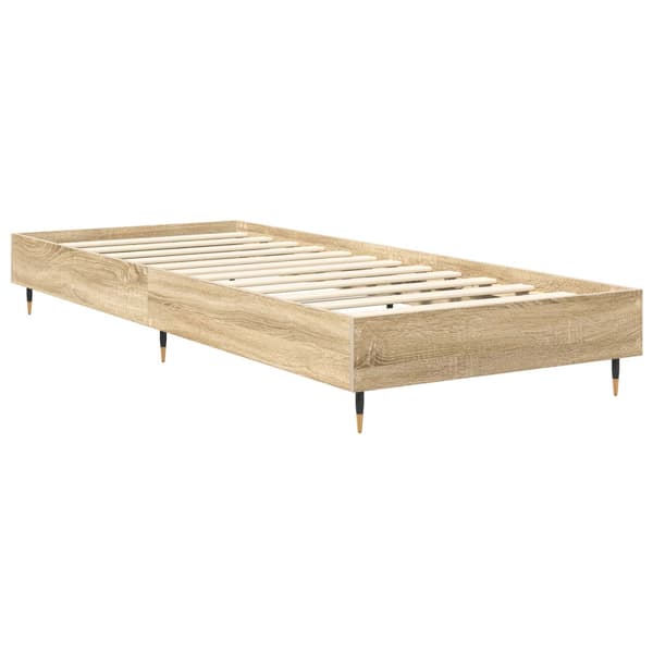 Sängram Sonoma-ek 80 x 200 cm Konstruerat trä