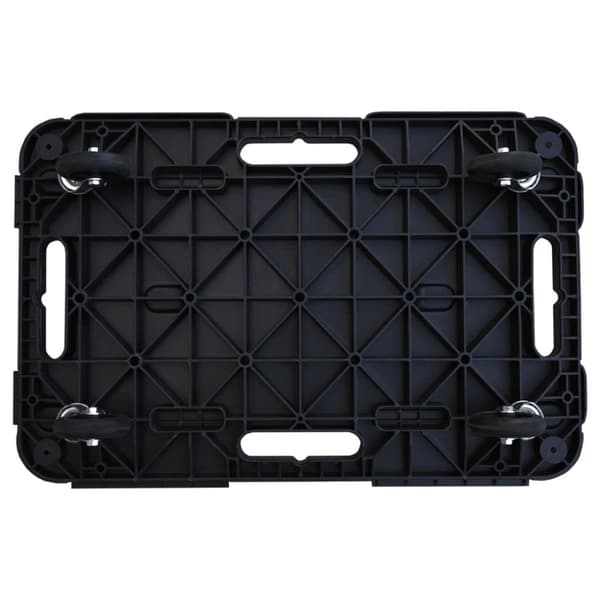 Transportvagnar 2 st svart 58x38x12 cm polypropen