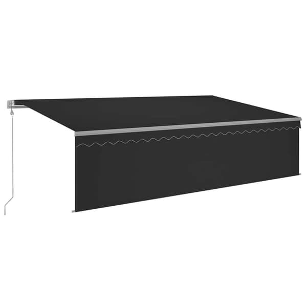 Automatiserad markis rullgardin vindsensor LED 5x3m antracit