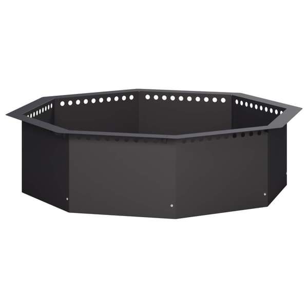 Eldstad ring Svart 90 x 90 x 25 cm Stål