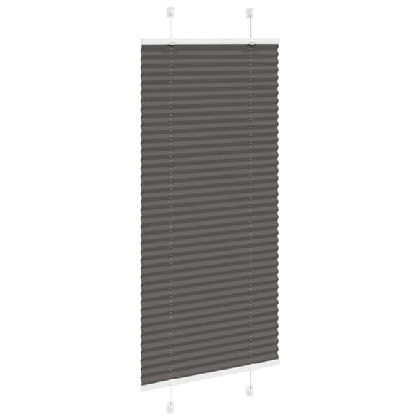 Plisserad persienn svart 55x100cm tyg bredd 54,4cm polyester