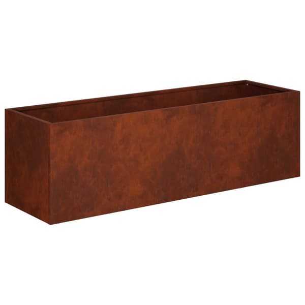 Trädgårdsplanterare 2 st Rostig 80 x 30 x 30 cm