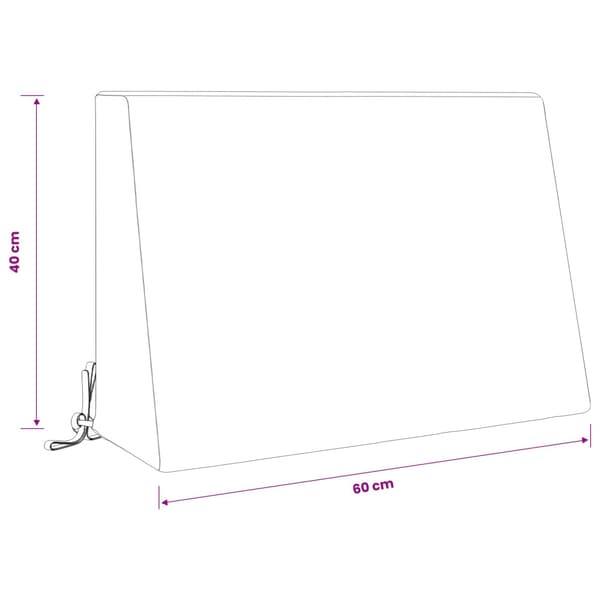 Ryggkudde SOEST 100% Polyester Blå 60 x 20 x 40 cm