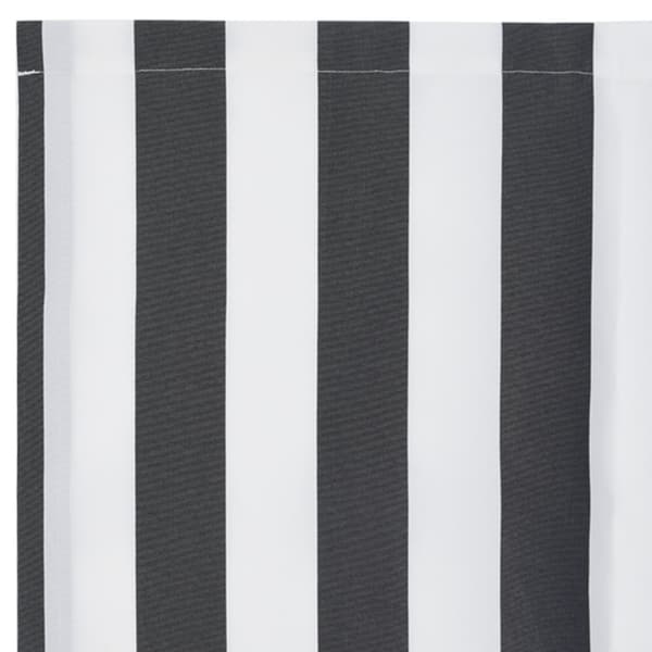 Markisväv Antracit och vitt 2,5 x 2 m Polyester