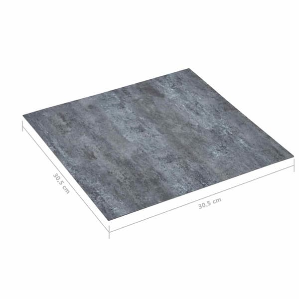 Golvplankor 55 pcs Grå 5,11 m² PVC