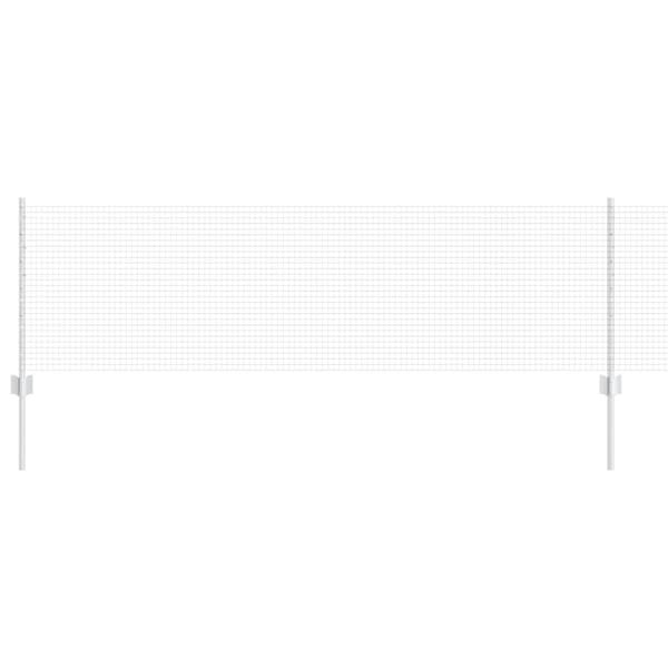 Stängsel med stolpe Silver 0,6 x 25 m Stål