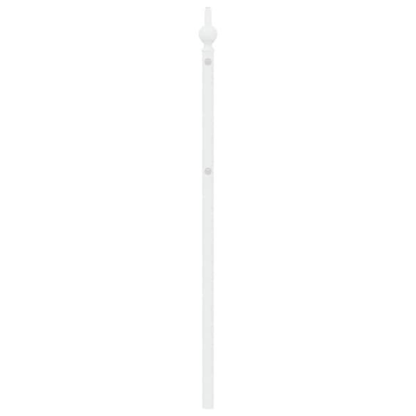Ersättningsgavel metall vit 193 cm