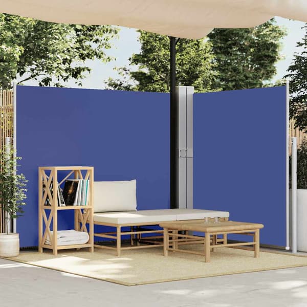 Infällbar sidomarkis 170x1200 cm blå