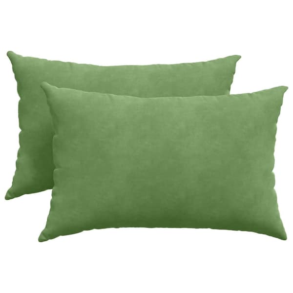 Sofakuddar 2 pcs Ljusgrön 60 x 40 cm Kordread tyg