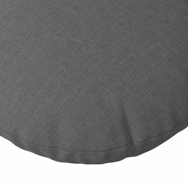 Sittkuddar 2 pcs Mörkgrå Ø40 x 13 cm tyg