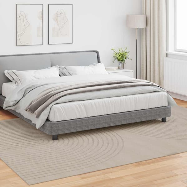 Områdesmattor Rektangulär GALATI Beige 280 x 200 cm Polyester