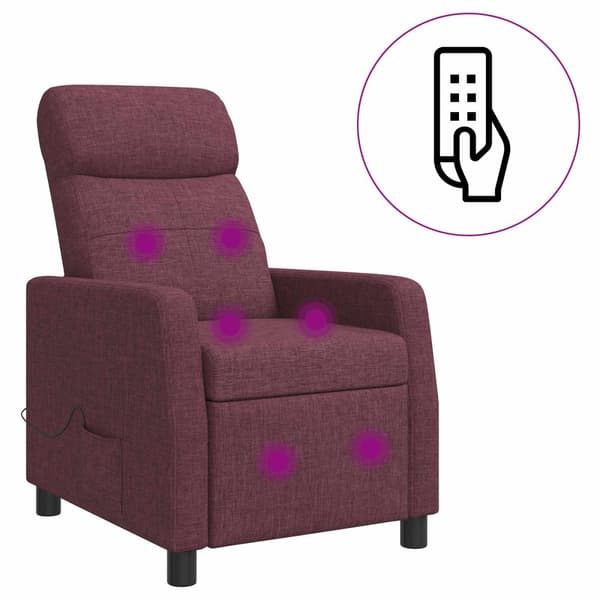 Massagefåtölj Lila Tyg