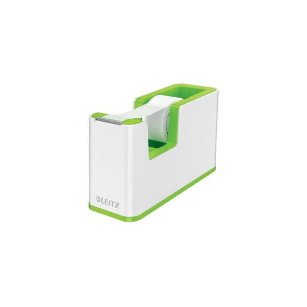 Tejpdispenser m tejp WOW vit/grön