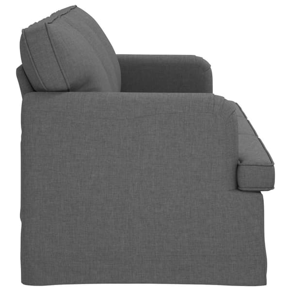 Soffa Mörkgrå 201 x 80 x 85 cm tyg