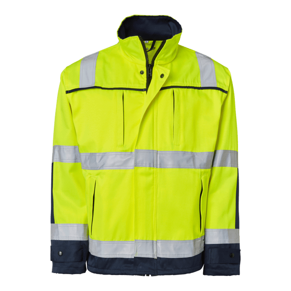3816 Jacket Fluorescent yellow/navy Unisex