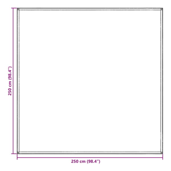 Tältmatta Blå och grå 250 x 250 cm polyeten