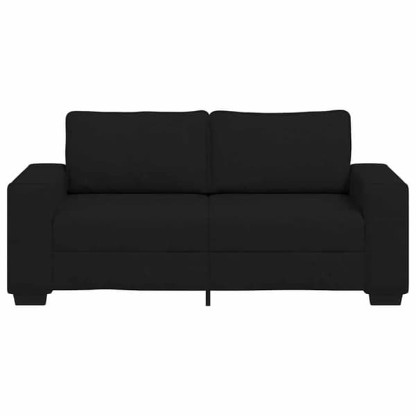 2-sitssoffa svart 180x77x82 cm tyg