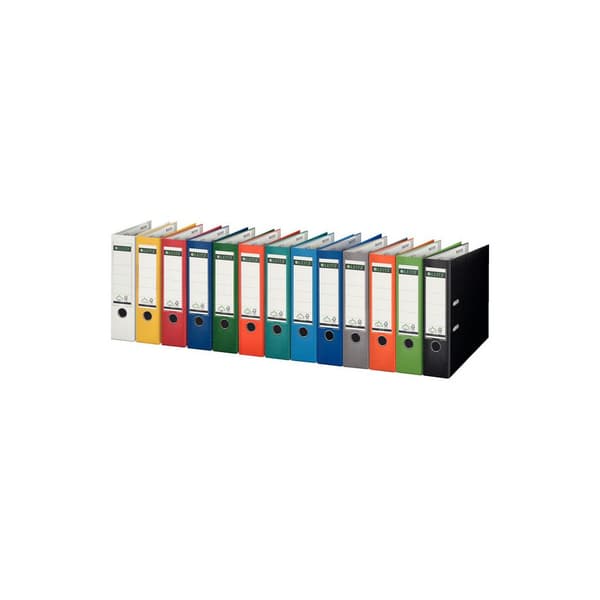 Pärm LAF LEITZ 180 EU-hål. A4/80mm vit