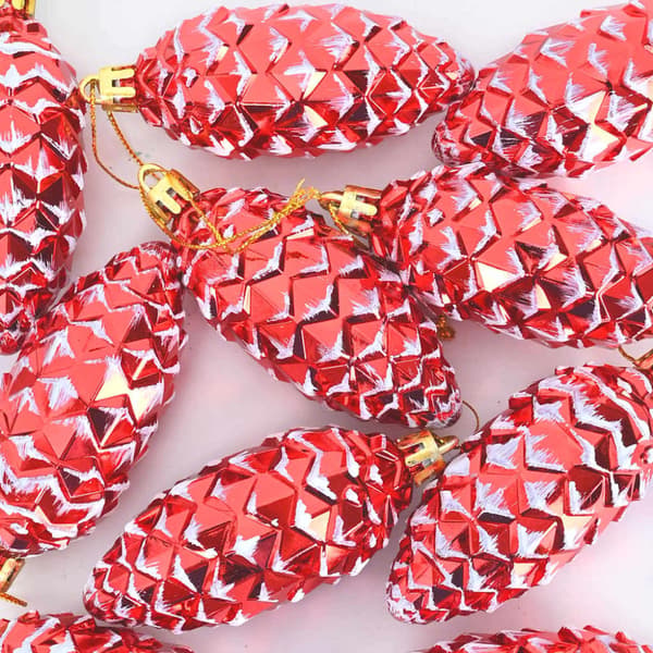Julgran Kottboll 40 pcs Röd Plast