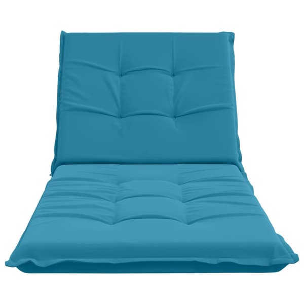 Solstol Kudde GEMERT 100% Polyester Ljusblå 190 x 80 x 9 cm