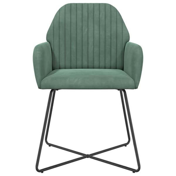 Matstolar 2 pcs Sammet Havgrön 55 x 50 x 84 cm