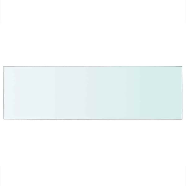 Hyllplan glas genomskinlig 80x25 cm