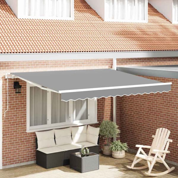Markisram Vit 350 x 250 cm Aluminium
