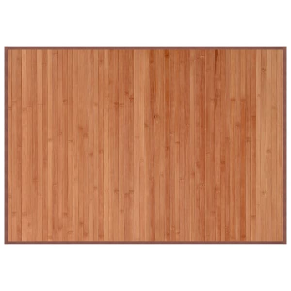 Matta rektangulär brun 70x100 cm bambu